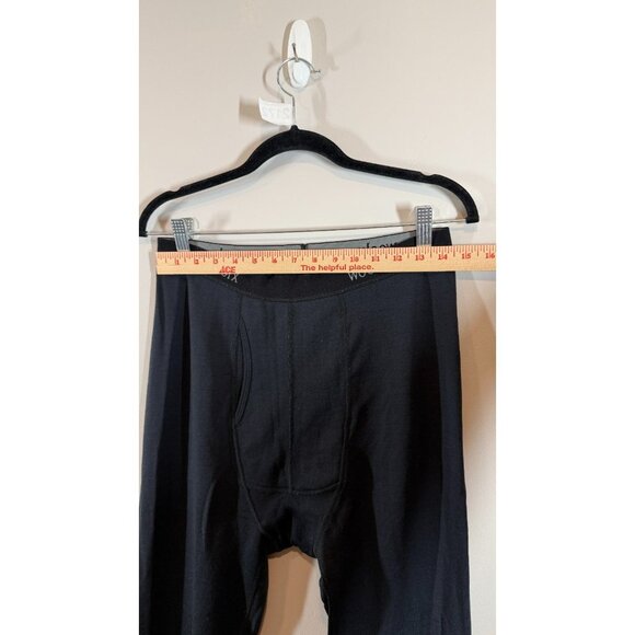 Woolx Men's Large Black 100% Merino Wool Thermal Base Layer Leggings - Picture 5 of 9